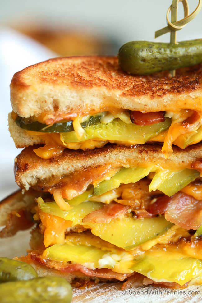 Pickle Bacon Grilled Cheese
