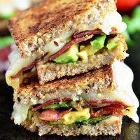 Turkey, Bacon, and Avocado Grilled Cheese