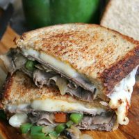 ROAST BEEF GRILLED CHEESE SANDWICH