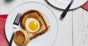 Toad in the Hole Grilled Cheese
