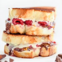 RASPBERRY AND CHOCOLATE GRILLED CHEESE