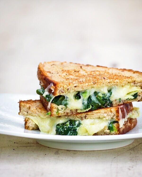 Spinach Artichoke Grilled Cheese