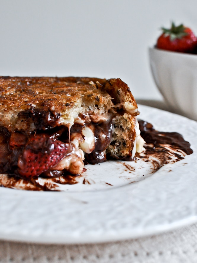 Roasted Strawberry Grilled Cheese