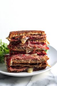 Cranberry, Brie and Prosciutto Grilled Cheesee
