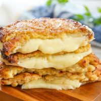 CAULIFLOWER CRUSTED GRILLED CHEESE
