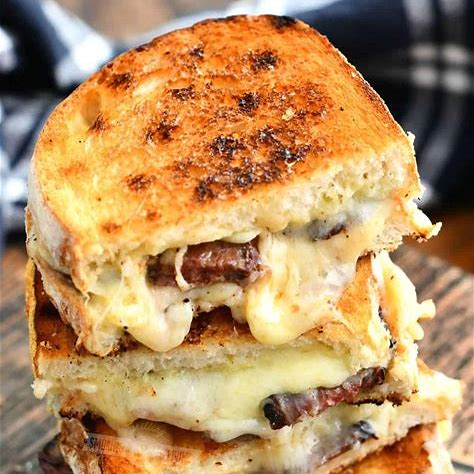 Steak and Potato Grilled Cheese
