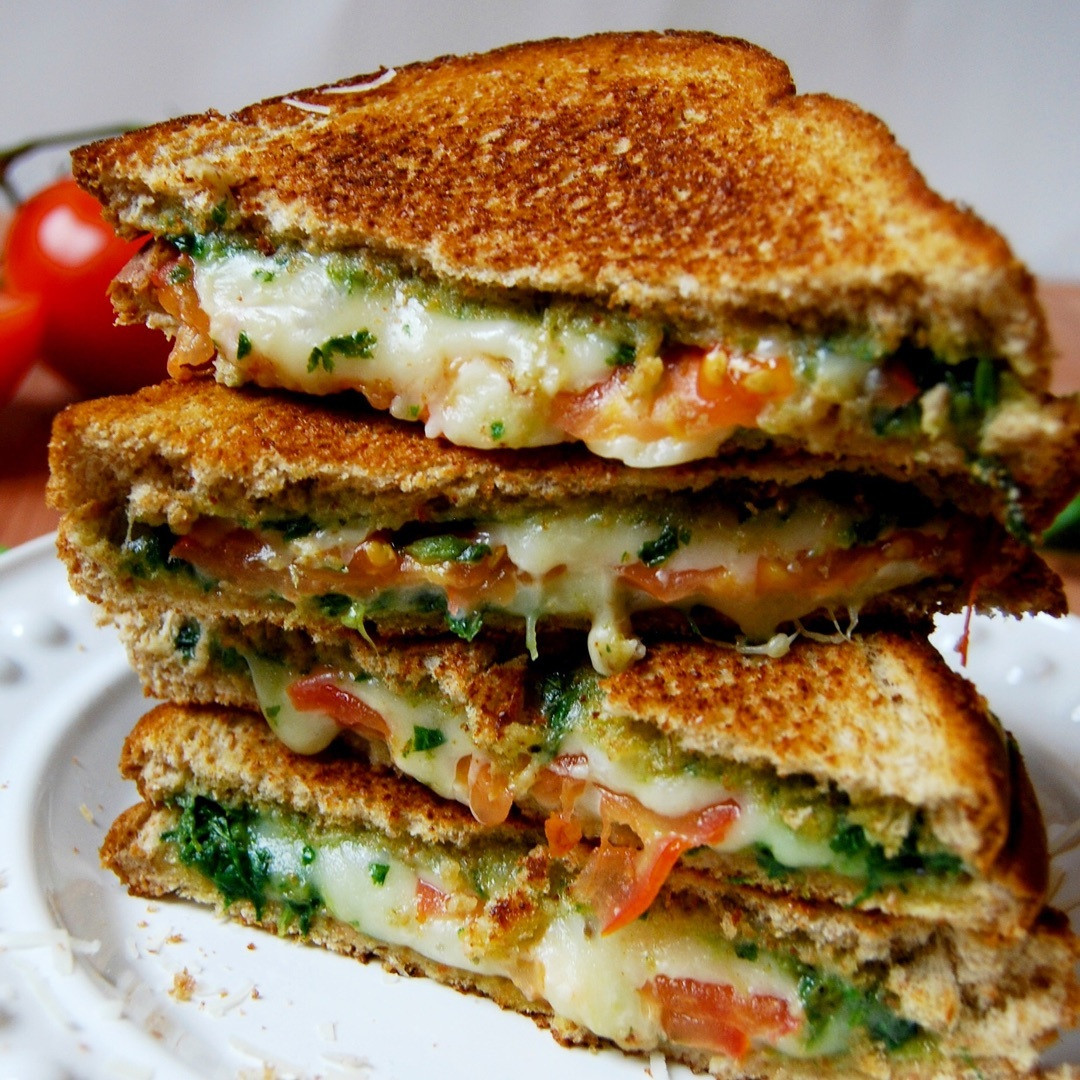 Basil Grilled Cheese