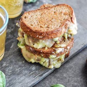 Balsamic Brussel Sprout Grilled Cheese