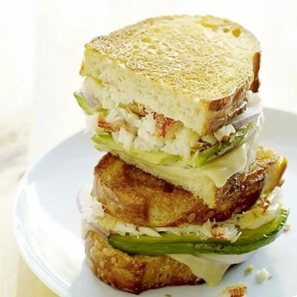 Crab and Avocado Grilled Cheese